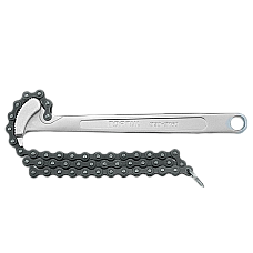 Cheie pentru filtru ulei cu lant TOPTUL JJAH0901, capacitate prindere 30-160 mm, lungime maner 225 mm, lungime lant 585 mm TOPTUL JJAH0901