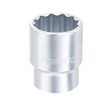 Cheie tubulara TOPTUL BAEB2465, prindere patrat 3/4 inch, profil bi-hexagonal, deschidere cheie 65 mm, lungime 82 mm, crom vanadiu TOPTUL BAEB2465