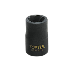 Cheie tubulara extractoare suruburi TOPTUL BAAK1617, antrenor patrat 1/2 inch, deschidere cheie 17 mm, lungime 34 mm, crom molibden TOPTUL BAAK1617