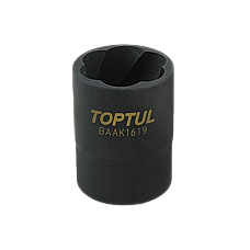 Cheie tubulara extractoare suruburi TOPTUL BAAK1619, antrenor patrat 1/2 inch, deschidere cheie 19 mm, lungime 34 mm, crom molibden TOPTUL BAAK1619