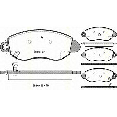 Placute frana fata Ford Tranzit (00-06)