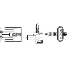 Sonda lambda numar fire 4 415mm CHEVROLET AVEO - KALOS EPICA LACETTI NUBIRA DAEWOO EVANDA KALOS LACE OPEL VECTRA B (J96), Sedan, 09.1995 - 07.2004 Magneti Marelli 466016355074