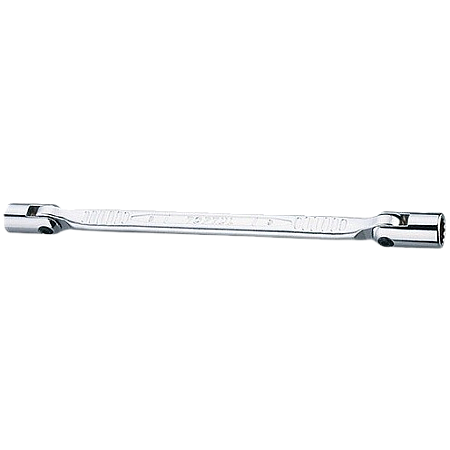 Cheie tubulara dublu articulata TOPTUL AEEC1415, bi-hexagonal, deschidere cheie 14 x 15 mm, lungime 242 mm, crom vanadiu, finisaj satinat TOPTUL AEEC1415