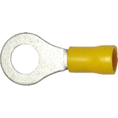 Conector electric Opak. 100 szt. Konektory izolowane zlaczki przewodow zolte oczko 6 mm DRESSELHAUS 461177451119164