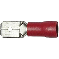 Conector electric Opak. 100 szt. Koncowka izolowana meska jezyczek czerwony 63x08 mm DRESSELHAUS 461177651119441