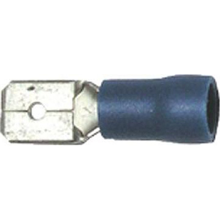 Conector electric Opak. 100 szt. Koncowka izolowana meska jezyczek niebieskie 63x08 mm DRESSELHAUS 461177251119452