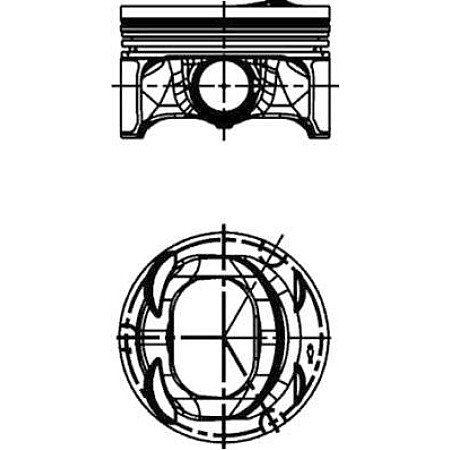 Piston 7701 050 se potriveste. AUDI A1 SEAT ALHAMBRA IBIZA IV SC SKODA FABIA II VW BEETLE CC B7 EOS GOLF PLUS V GOLF V GOLF VI J VW TOURAN (1T3), Dubita, 05.2010 - 05.2015 Kolbenschmidt 40846620
