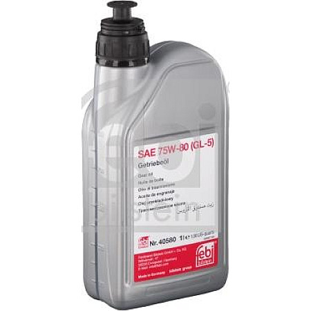Ulei de transmisie manuala Transmission oil MTF 1L 0967 KG 75W80 API GL-5 BMW MTF LT-2 BMW MTF LT-3 MIL-L-2105D RENAULT SCENIC I (JA0/1_, FA0_), Dubita, 08.1999 - 07.2010 Febi Bilstein 40580