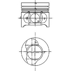 Piston RENAULT CLIO II (SB0/1/2_), Hatchback Van, 09.1998 - Kolbenschmidt 40465600