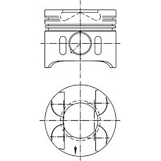 Piston MERCEDES-BENZ SPRINTER 4-t (904), Autobuz, 02.1996 - 05.2006 Kolbenschmidt 41014600