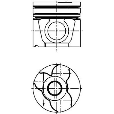 Piston VW LT 28-35 II (2DB, 2DE, 2DK), Autobuz, 04.1996 - 07.2006 Kolbenschmidt 40307600