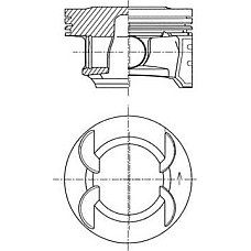 Piston OPEL ASTRA H TwinTop (A04), Sabrioleta, 09.2005 - 10.2010 Kolbenschmidt 41492610