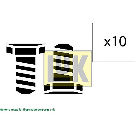Set surub. volanta Set de surub volant AUDI A3 A4 B7 A6 ALLROAD C6 A6 C6 TT SKODA SUPERB II VW CC B7 EOS GOLF AUDI A4 III (8EC, B7), Sedan, 11.2004 - 06.2008 LUK 411 0133 12