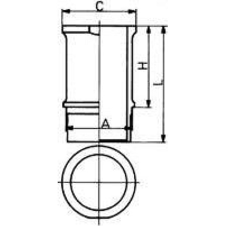 Camasa piston Cilindru de linie 75mm se potriveste. CITROEN AX BERLINGO BERLINGO-MINIVAN BX C15 C15-MINIVAN C3 I SAXO XSARA XS PEUGEOT 207 (WA_, WC_), Hatchback Van, 04.2006 - Kolbenschmidt 89584110
