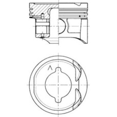 Piston RENAULT MEGANE II (LM0/1_), Sedan, 08.2003 - Kolbenschmidt 41284610