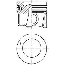 Piston VW GOLF VII (5G1), Van, 08.2012 - Kolbenschmidt 41271600