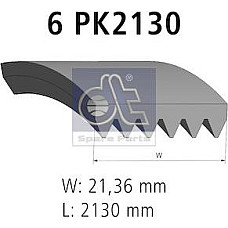 Curea transmisie cu canel Multi-V-curea 6PK2130 MERCEDES O 403 TOURISMO O 350 124 W124 124 T-MODEL S124 190 W2 MERCEDES-BENZ VARIO (670.3), Autobuz, 08.1996 - DT Spare Parts 4.80689