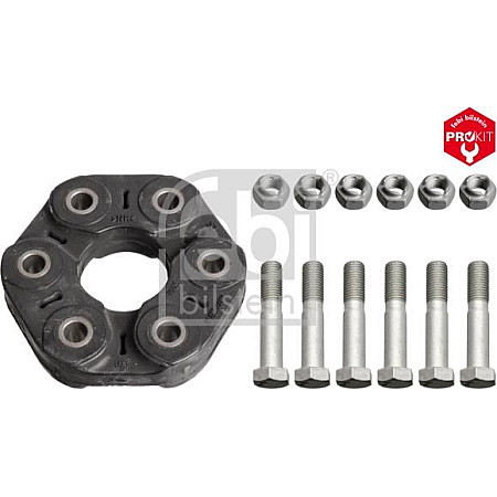 Articulatie. cardan Cuplarea elastica a arborelui elicei din fata diametru exterior 135mm surub BMW 1 E81 1 E8 BMW 3 - V (E92), Compartiment, 01.2005 - 12.2013 Febi Bilstein 43466