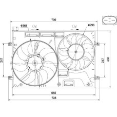 Ventilator. radiator Ventilator radiator cu carcasa AUDI A1 A3 Q2 TT SEAT ATECA LEON LEON SC LEON ST SKODA KODIAQ VW GOLF SPORTSVAN (AM1, AN1), Hatchback, 02.2014 - NRF 47928