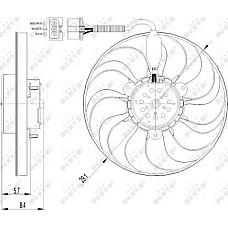 Ventilator. radiator Ventilator radiator AUDI A3 TT SEAT AROSA CORDOBA IBIZA III LEON TOLEDO II SKODA FABIA I FAB VW POLO (9N4), Sedan, 09.2002 - 12.2010 NRF 47398