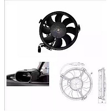 Ventilator. radiator Ventilator radiator Stanga AUDI A6 (4A2, C4), Sedan, 06.1994 - 10.1997 NRF 47208