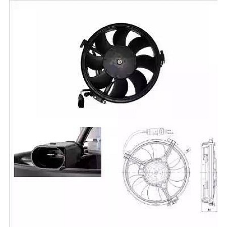 Ventilator. radiator Ventilator radiator Stanga VW PASSAT (3B3), Sedan, 10.2000 - 12.2005 NRF 47208
