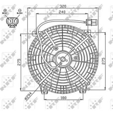 Ventilator. radiator Ventilator radiator cu carcasa SUZUKI BALENO JIMNY 1.3-1.6-1.8 07.95- SUZUKI BALENO (EG), Sedan, 03.1995 - 12.2009 NRF 47752