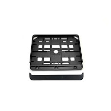 Suport numar inmatriculare negru pentru motocicleta 15 x 19cm