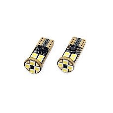Set becuri auto cu LED CANBUS compatibil T10e W5W 12 SMD Alb 12/24V, destinat competitiilor auto sau off-road