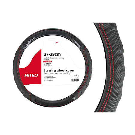 Husa volan Waves + cusatura rosie SWC-21-M (37-39cm)