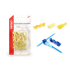 Cuplaje electrice pentru imbinari rapide de tip-T 04 - 6mm2, 24A, 5  buc blister