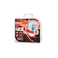 Set 2 becuri auto cu halogen Osram H7 12V 55W PX26d Night Breaker Laser +150%