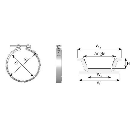 Colier sistem de esapament Producator DINEX 80921