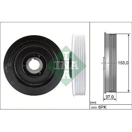 Fulie arbore cotit PEUGEOT 306 Break (7E, N3, N5), Turism, 06.1994 - 12.2002 INA 544 0058 10
