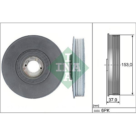 Fulie arbore cotit PEUGEOT 406 Break (8E/F), Turism, 10.1996 - 10.2004 INA 544 0039 10