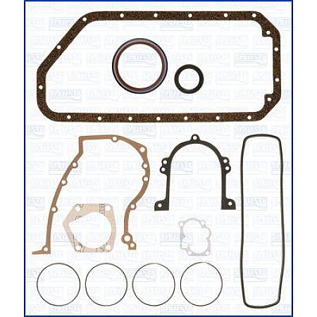 Set garnituri. carter Complete engine gasket set - crankcase SKODA 130 FAVORIT FAVORIT FORMAN FELICIA CUBE FELICIA I FELIC SKODA FELICIA I (6U5), Turism, 07.1995 - 03.1998 Ajusa 54043900