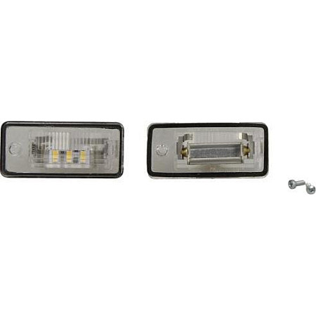 Iluminare numar de circulatie Licence plate lamp LED 2 pcs. set AUDI A3 8P A4 B6 A4 B7 A6 C6 A8 D3 Q7 4L 11.00-08.15 AUDI A5 (8T3), Compartiment, 06.2007 - 01.2017 BLIC 5402-003-07-900