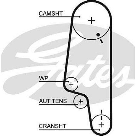 Set distributie cu pompa apa VW GOLF III (1H1), Hatchback, 08.1991 - 07.1998 Gates KP15428XS