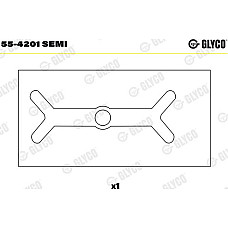 Cuzinet. arbore GP 1 unitate korb.PEUGEOT 1.8D-1.9D-TD maneci 83 - XUD7-XUD9 25 CITROEN JUMPY (U6U_), Dubita, 06.1994 - 12.2006 Glyco 55-4201 SEMI