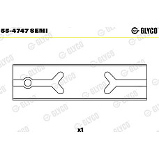 Cuzinet. arbore Conrod bearing MAN E2000 EL F2000 F90 F90 UNTERFLUR HELICON HOCL LIONS CITY LIONS CLASSIC LIONS COACH L MAN LIONS COACH (B.2007.46.006), Autobuz, 09.1995 - Glyco 55-4747 SEMI