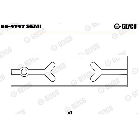 Cuzinet. arbore Conrod bearing MAN E2000 EL F2000 F90 F90 UNTERFLUR HELICON HOCL LIONS CITY LIONS CLASSIC LIONS COACH L MAN LIONS COACH (B.2007.46.006), Autobuz, 09.1995 - Glyco 55-4747 SEMI