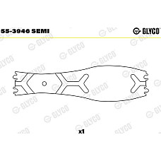 Cuzinet. arbore Bucsa de prindere suprafata de otel acoperita cu bronz MAN CLA FOCL HOCL L2000 LION S INTERCITY L MAN CLA, 01.2006 - Glyco 55-3946 SEMI