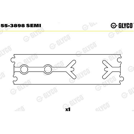 Cuzinet. arbore GP tija cap de maneca 1 buc PB OM611-612-613 MERCEDES-BENZ C-CLASS (W202), Sedan, 03.1993 - 05.2000 Glyco 55-3898 SEMI