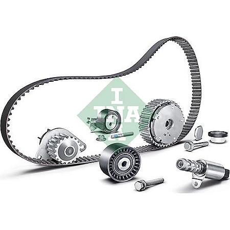 Set dispozitiv de ajustare a arborelui cu came Set de distributie curea intinzator pompa de apa CITROEN C2 C3 I PEUGEOT 307 SW (3H), Turism, 03.2002 - 12.2009 INA 560 0006 10