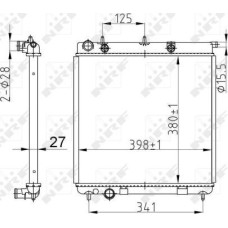Radiator. racire motor Radiator motor cu elemente potrivite usor se potriveste. DS DS 3 CITROEN C2 C2 ENTERPRISE C3 AIRCROSS II PEUGEOT 2008 I (CU_), Turism, 03.2013 - NRF 50429