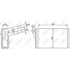 Schimbator caldura. incalzire habitaclu 8D1.819.030 O REZISTENTA DE INCALZIRE VW PASSAT V 10-96> VW PASSAT (3B3), Sedan, 10.2000 - 12.2005 NRF 50524