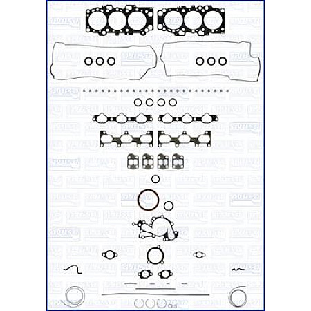 Set garnit complet. motor Complete set of engine gaskets HYUNDAI SANTA FE II 2.7 03.06-12.12 HYUNDAI SANTA FE II (CM), Crossover, 10.2005 - 03.2015 Ajusa 50300800