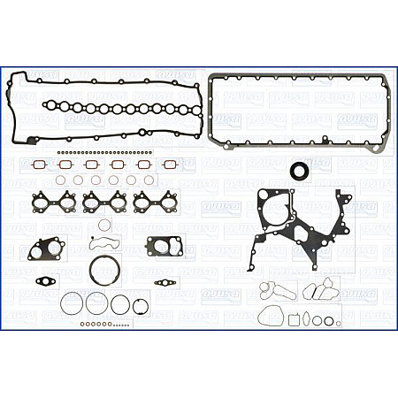 Set garnit complet. motor Complete set of engine gaskets BMW 3 E90 3 E91 3 E92 5 E60 5 E61 6 E63 6 E64 X3 E83 X5 E70 X6 BMW 3 - V (E92), Compartiment, 01.2005 - 12.2013 Ajusa 51036800