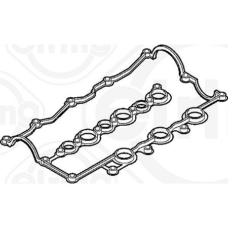 Garnitura. capac supape Garnitura capac culbutori CITROEN C5 C6 JAGUAR S-TYPE XF LAND ROVER RANGE ROVER PEUGEOT 407 607 2.7-3.0D LAND ROVER RANGE ROVER SPORT (L494), Crossover, 04.2013 - Elring 584.890