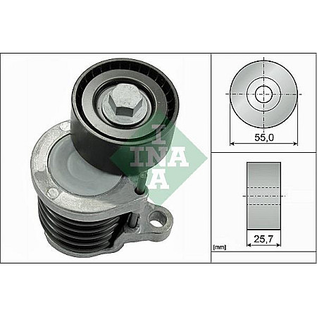 Intinzator.curea transmisie Multi-V belt tensioner MERCEDES C A205 C C205 C T-MODEL S205 C W205 GLC C253 GLC X253 S W222 V MERCEDES-BENZ C-CLASS (W205), Sedan, 07.2013 - INA 534 0591 10